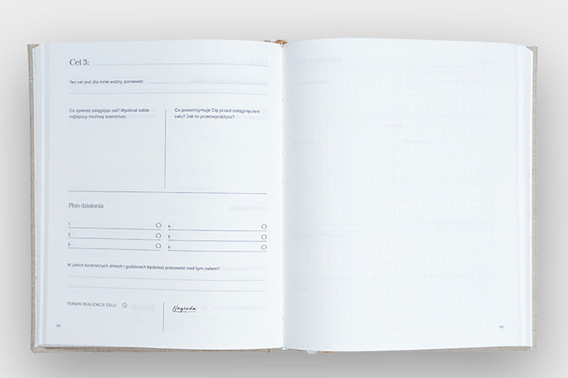 Jaśnie Plan – planner niedatowany, Jaśnie Plan, papierniczy design