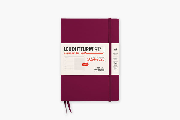 Kalendarz akademicki Leuchtturm1917 na 18 miesięcy (2024/2025) – Port Red, Leuchtturm1917, papierniczy design