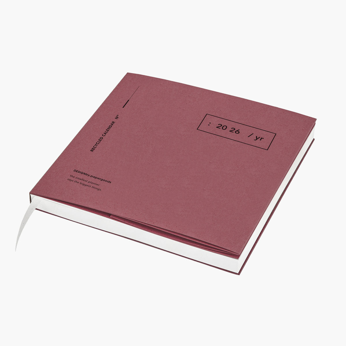 Kalendarz Recycled Calendar 2026 – Beetroot, Design by Paper Goods, papierniczy design