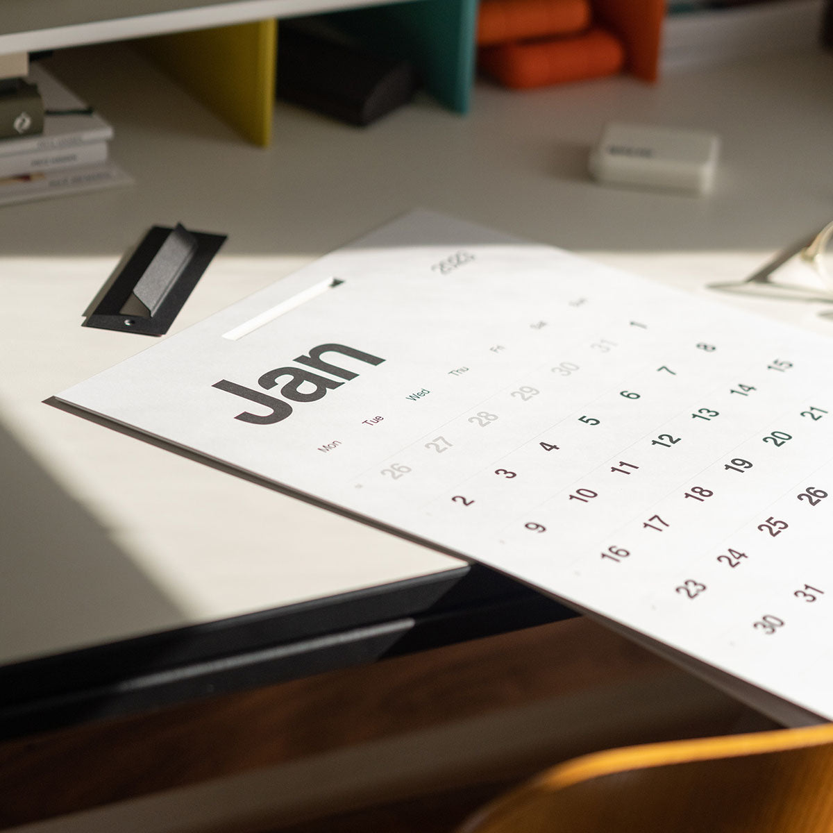 KAL – kalendarz ścienny 2026, Kal., papierniczy design