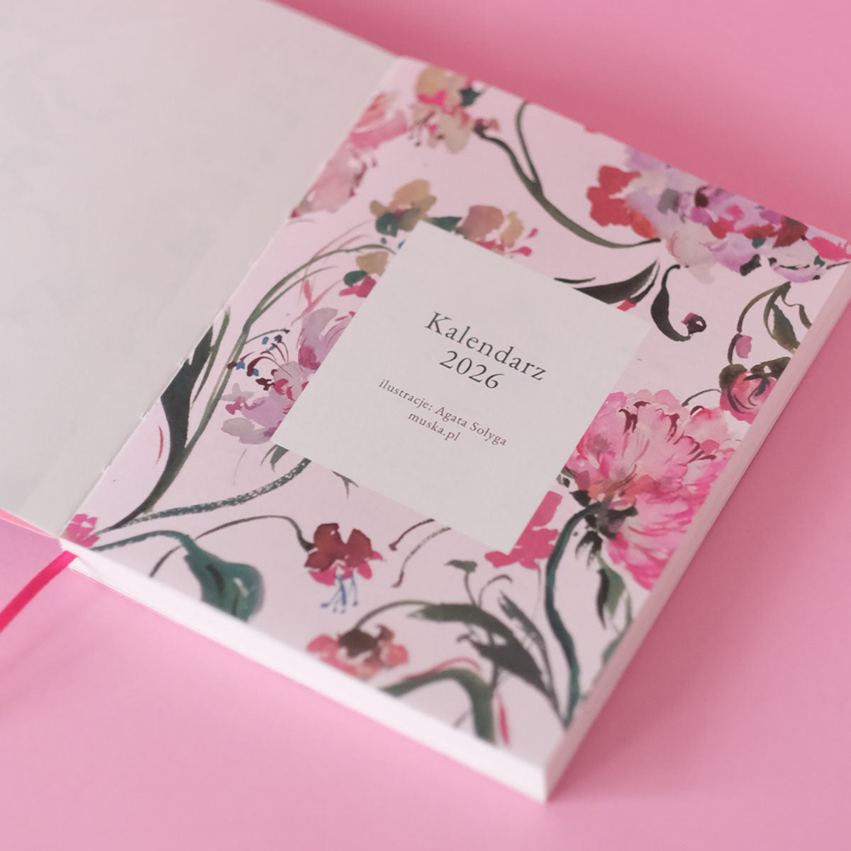 Kalendarz 2026, Muska, papierniczy design