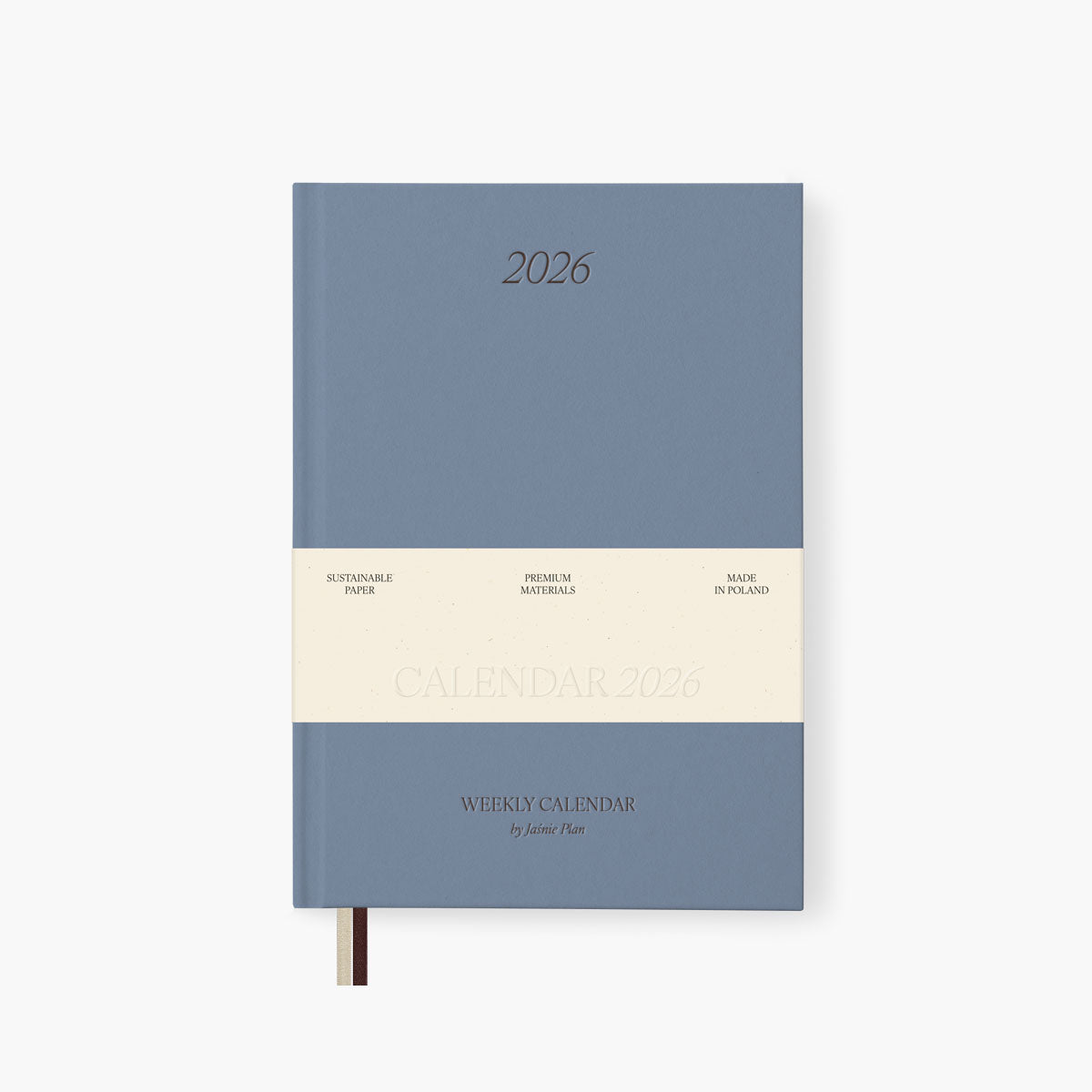 Jaśnie Plan Kalendarz 2026 – niebieski, Jaśnie Plan, papierniczy design