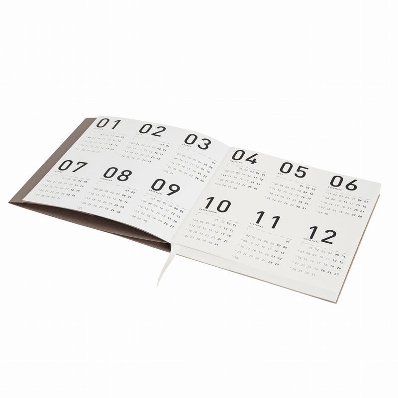 Kalendarz 2025 Recycled Calendar – szary, Design by Paper Goods, papierniczy design