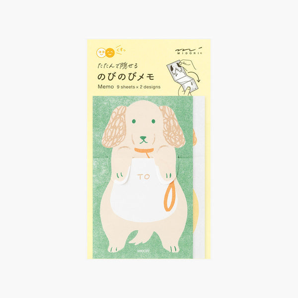 Karteczki składane Midori – pies, Midori, papierniczy design