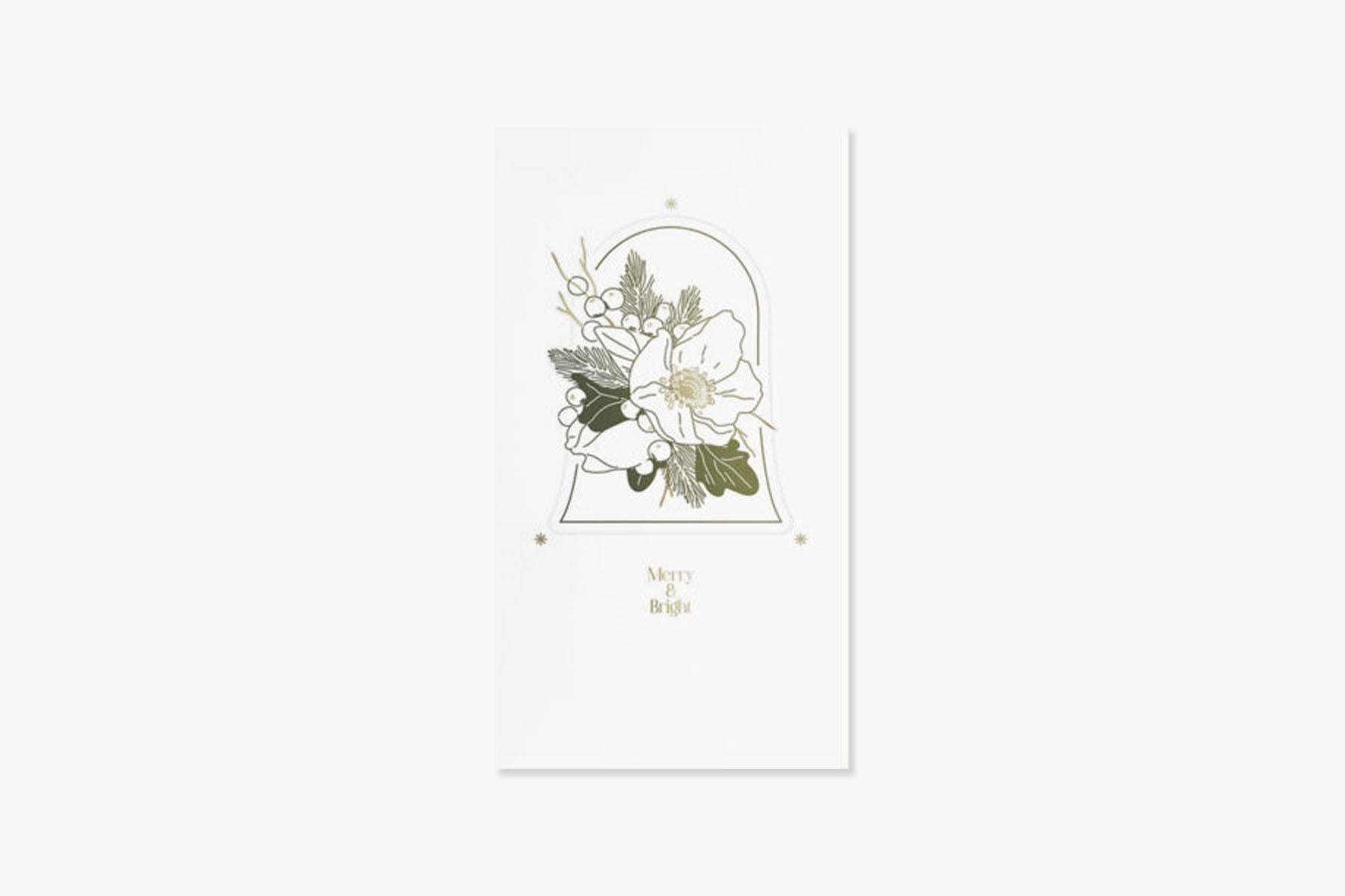 Kartka pop-up – świąteczna róża, UWP Luxe, stationery design