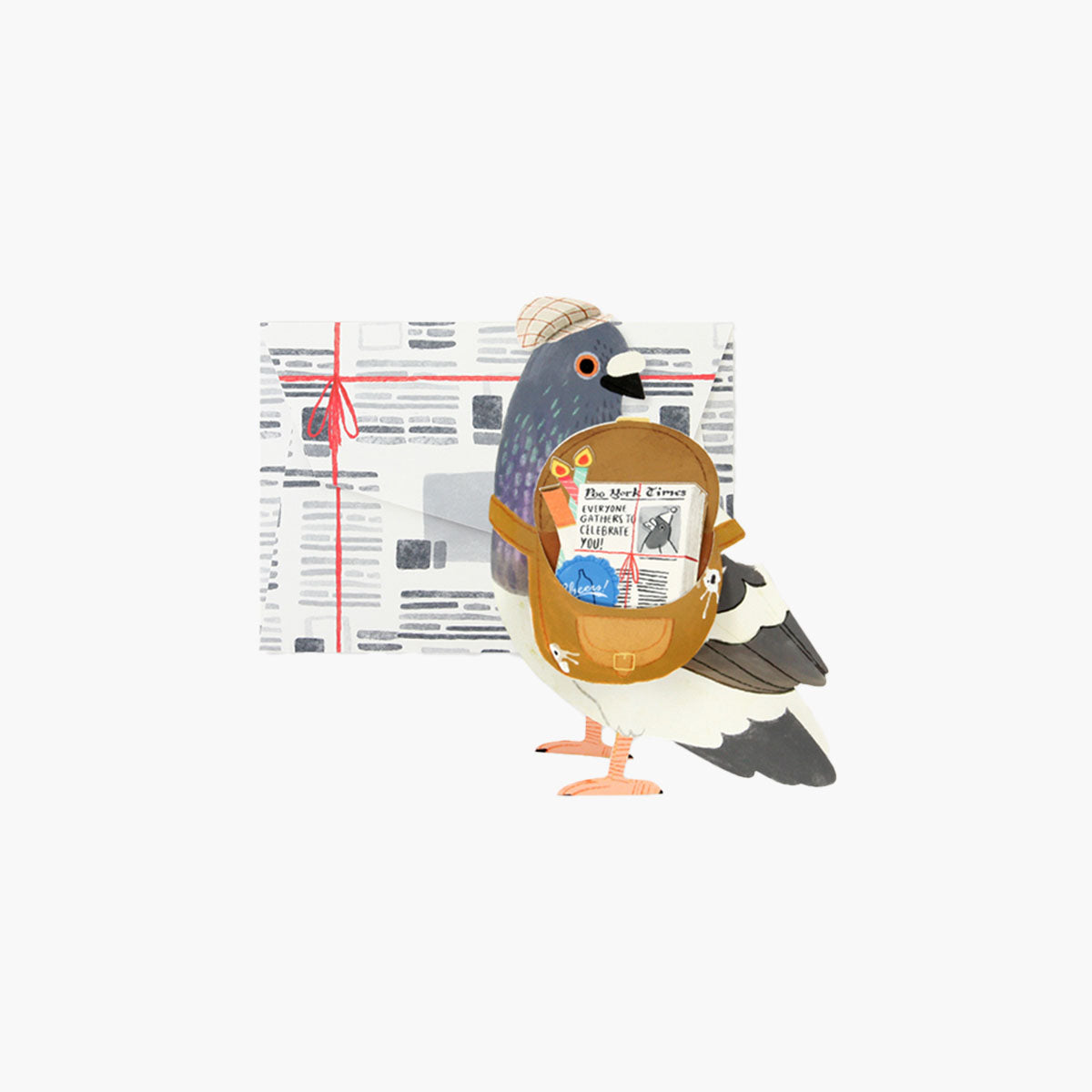 Kartka pop-up – gołąb, UWP Luxe, papierniczy design
