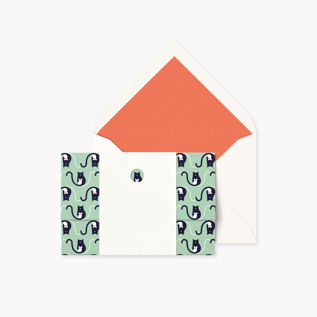 Kartka – mysz i kot, Papear, papierniczy design