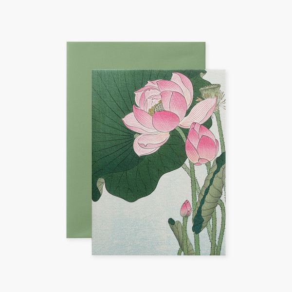 Kartka Koson III – Lotos, Suska&Kabsch, papierniczy design, karka okolicznościowa