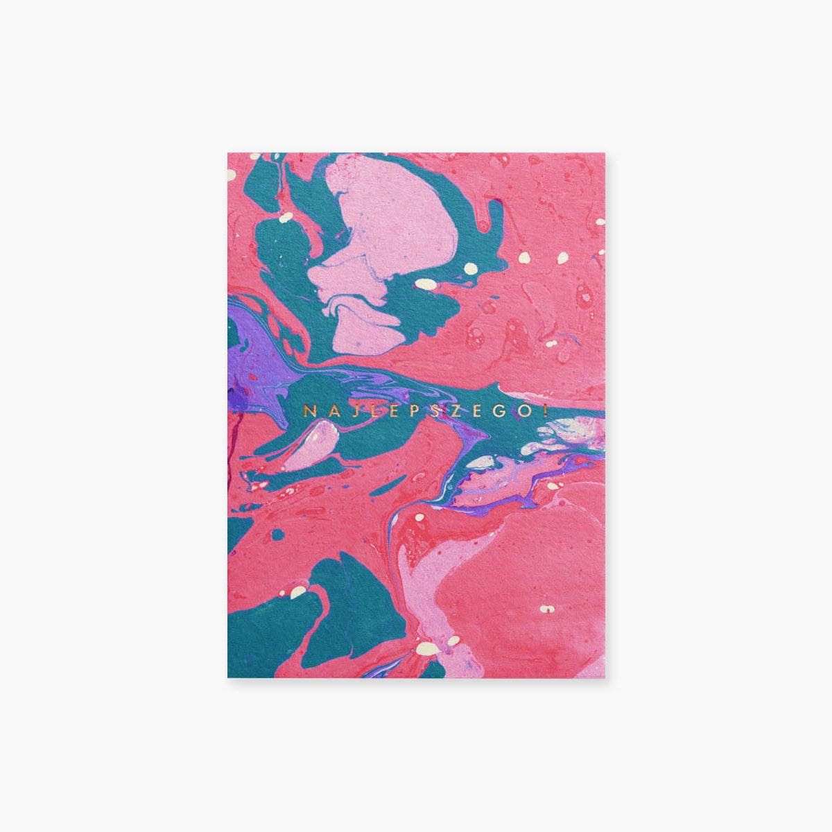 Kartka Marble II – najlepszego!, Suska&Kabsch, papierniczy design