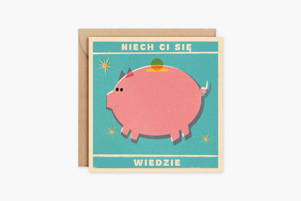 Kartka – niech ci się wiedzie, MUKI Design, papierniczy design