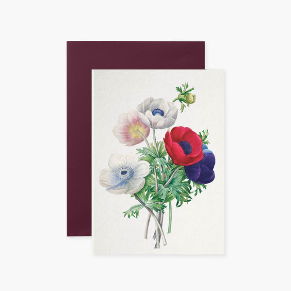 Kartka Redouté I – Maki, Suska&Kabsch, papierniczy design, karka okolicznościowa