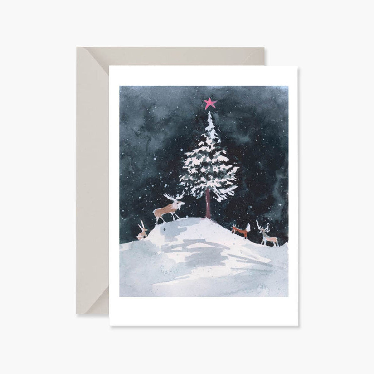 Kartka świąteczna – spotkanie, Muska, papierniczy design