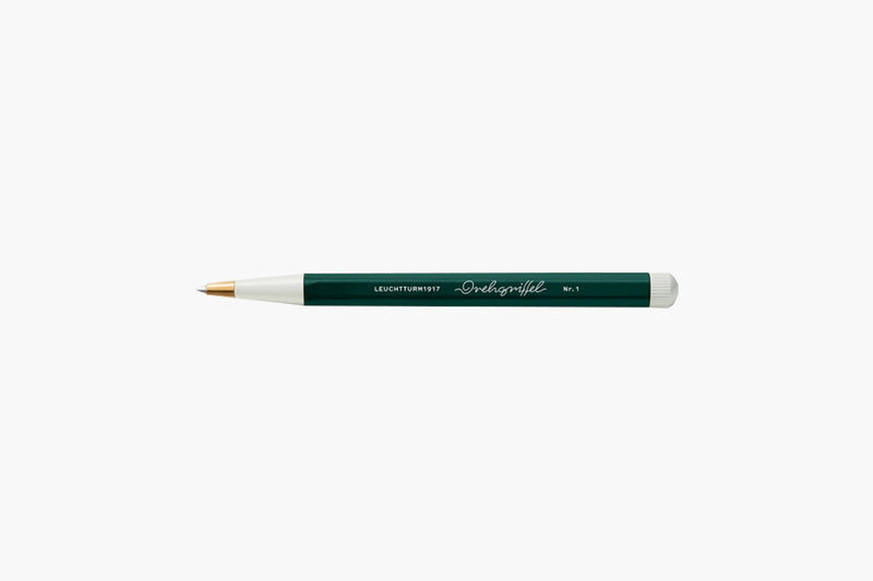 Długopis żelowy Drehgriffel – zielony, LEUCHTTURM 1917, papierniczy design