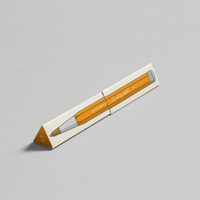 Długopis żelowy Drehgriffel – pomarańczowy, LEUCHTTURM 1917, papierniczy design