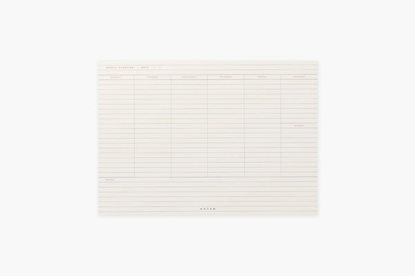 Milo pad – planner tygodniowy, Notem, papierniczy design