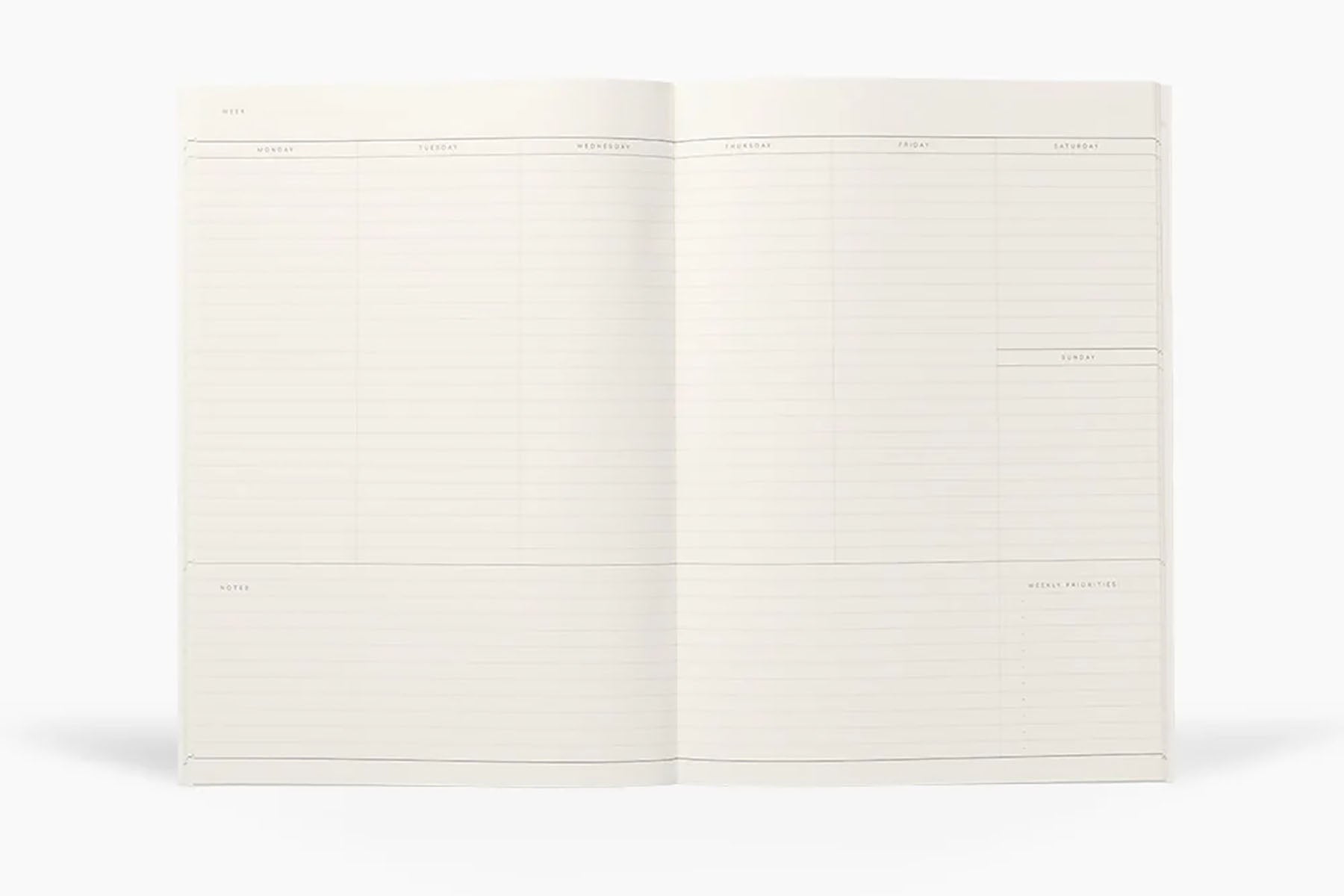 Planner niedatowany Milo – ciemnozielony, Notem, papierniczy design