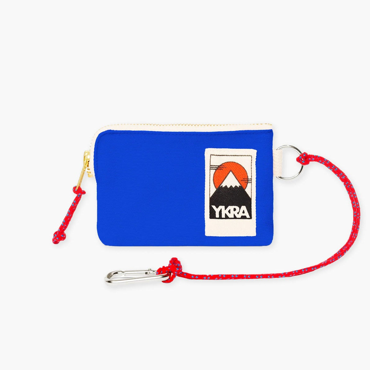 Bawełniany mini portfel – niebieski, YKRA, papierniczy design