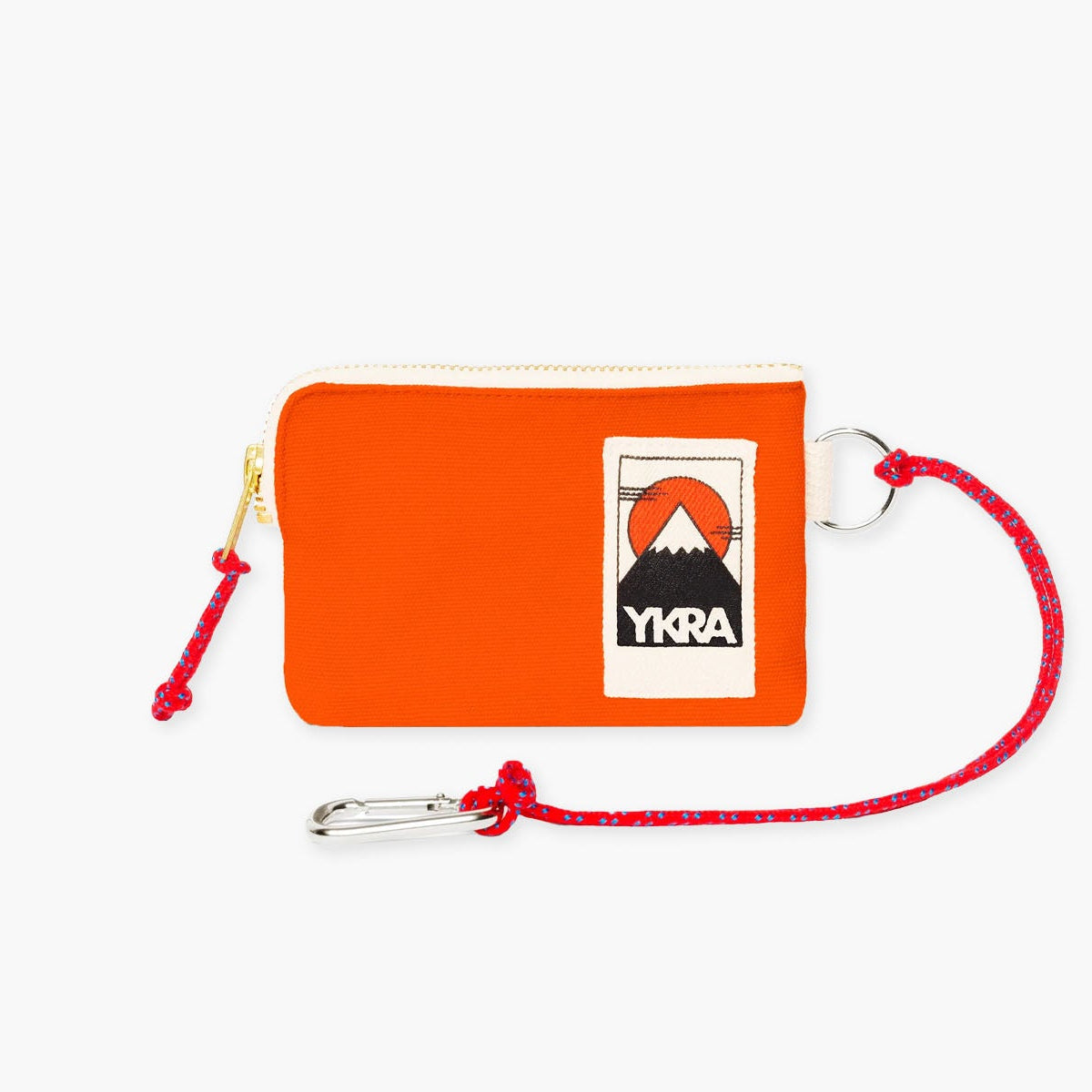 Bawełniany mini portfel – pomarańczowy, YKRA, papierniczy design