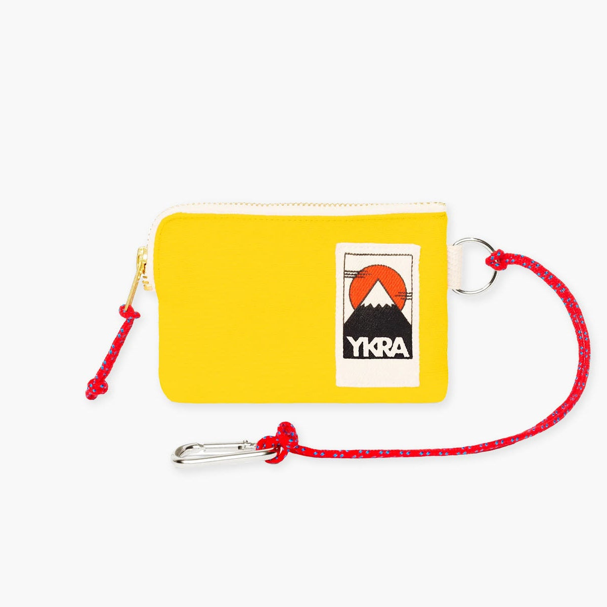 Bawełniany mini portfel – żółty, YKRA, papierniczy design