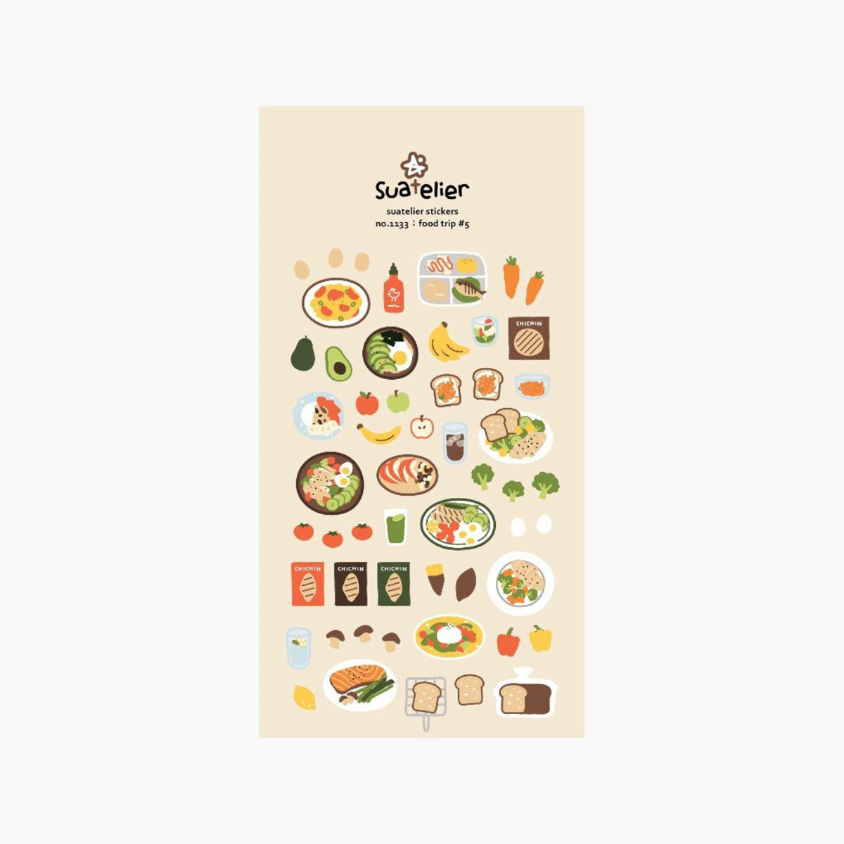 Ozdobne naklejki – Food Trip #5, Suatelier, papierniczy design