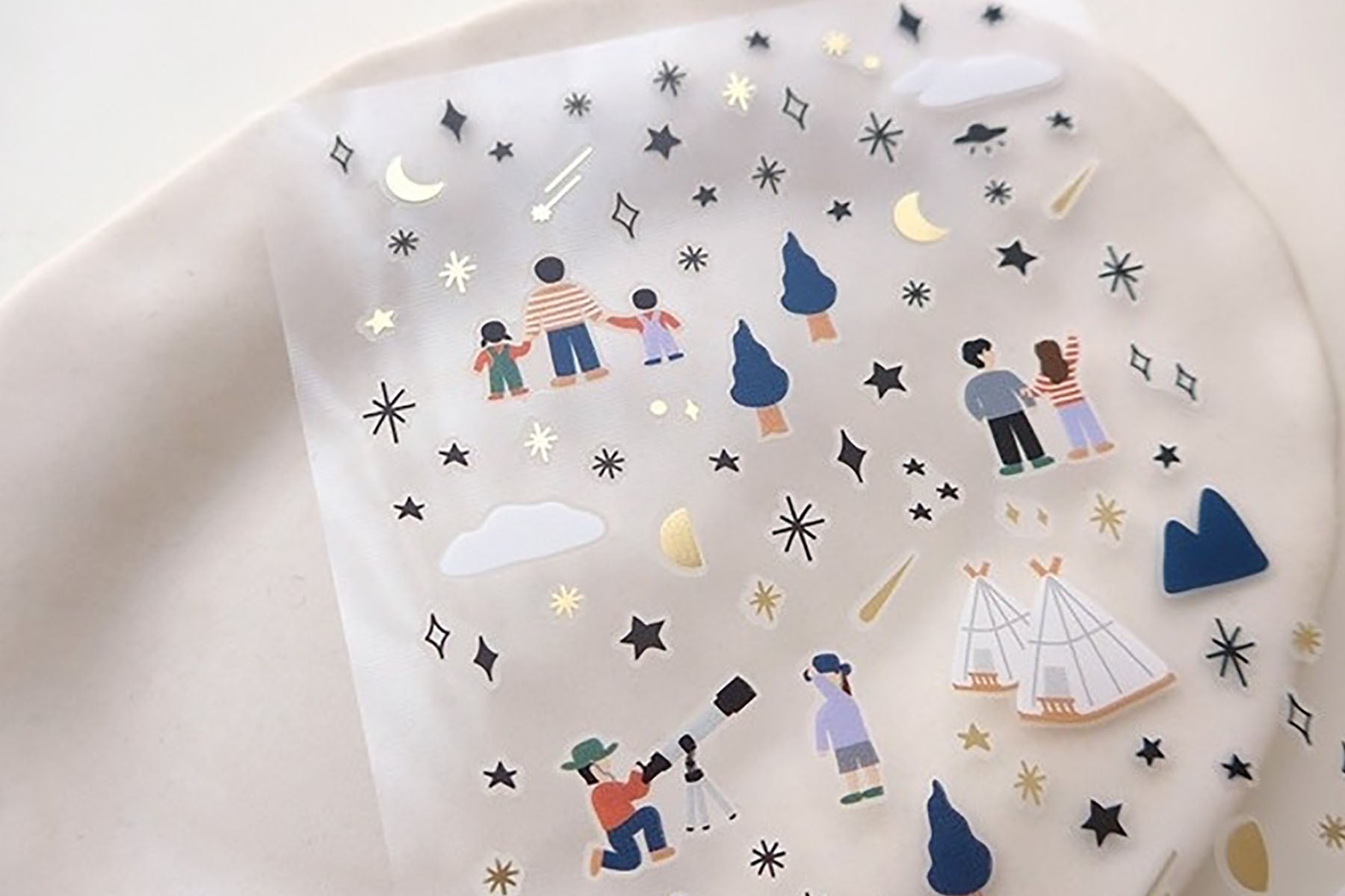 Ozdobne naklejki – See a star, Suatelier, papierniczy design