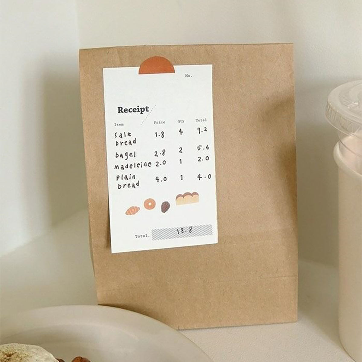 Ozdobne naklejki MINI – piekarnia, Suatelier, papierniczy design