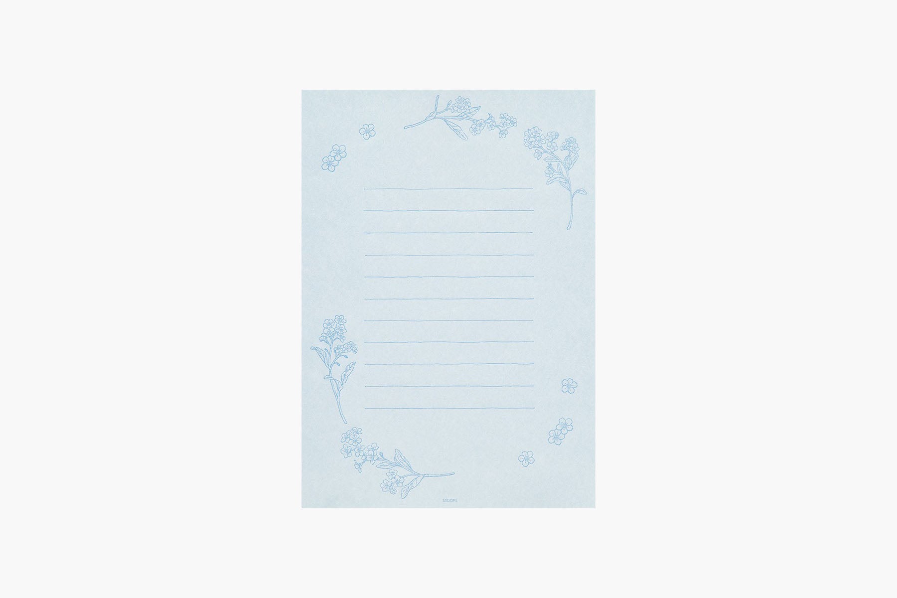 Papeteria Midori z papieru washi – niebieska, Midori, stationery design
