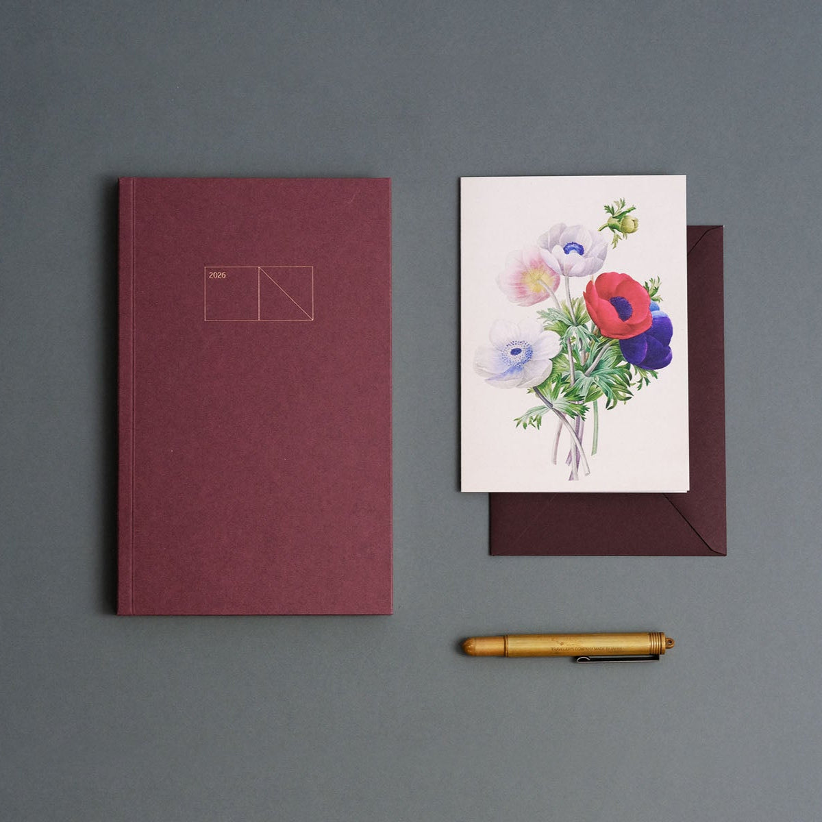 Kartka Redouté I – Maki, Suska&Kabsch, papierniczy design, karka okolicznościowa