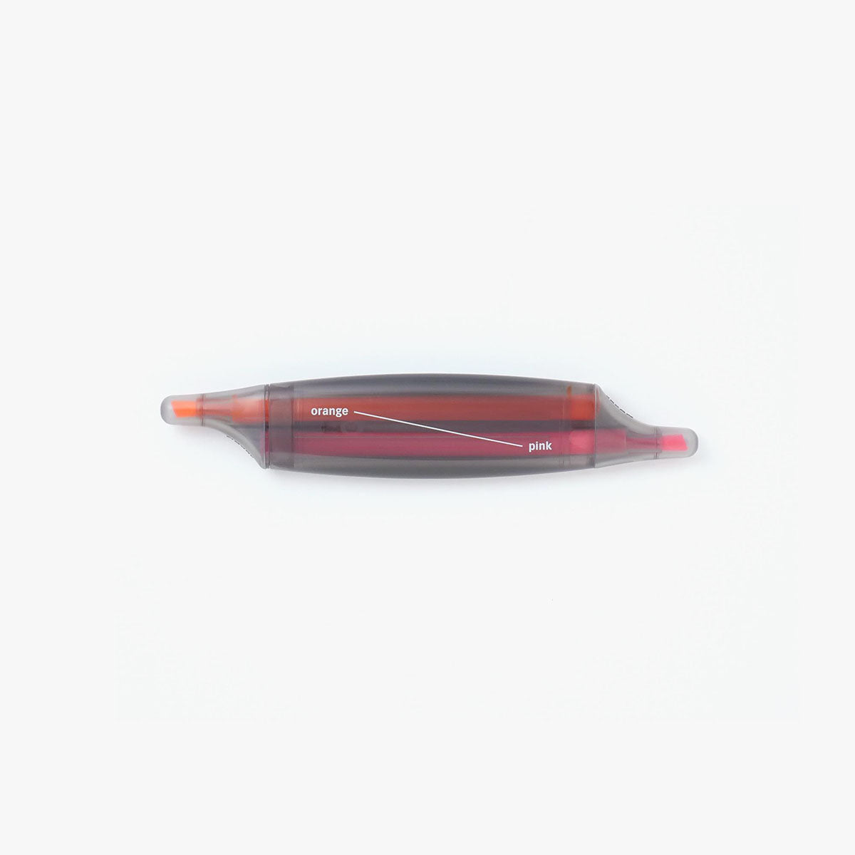 Zakreślacz Parallel Highlighter – pomarańczowy/różowy, Object Index, papierniczy design