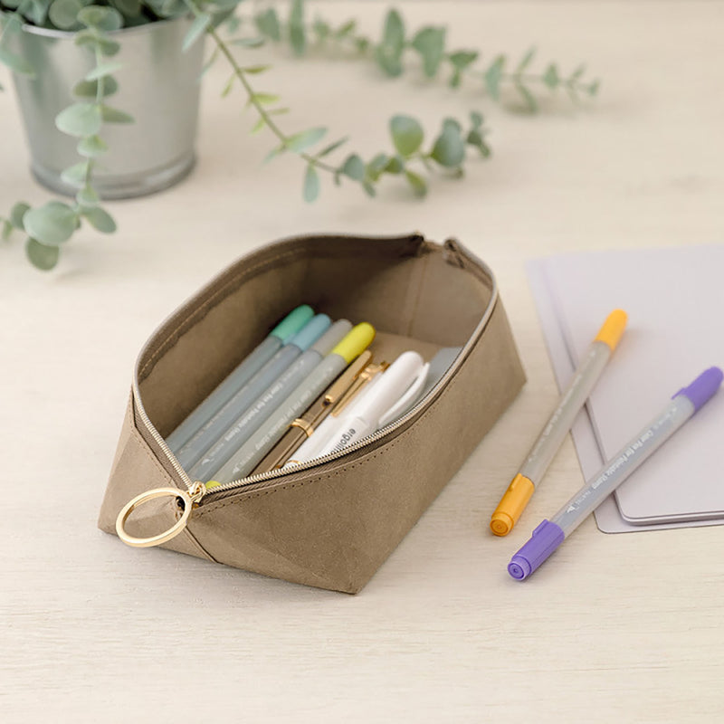 Piórnik Midori Pen Tray Pouch – brązowy, Midori, papierniczy design