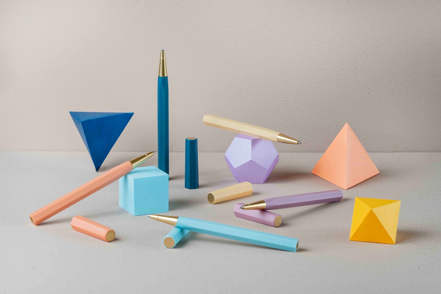 Pióro kulkowe YSTUDIO Glamour Evolve Ocean Sustainable – Dawn Yellow, ystudio, papierniczy design