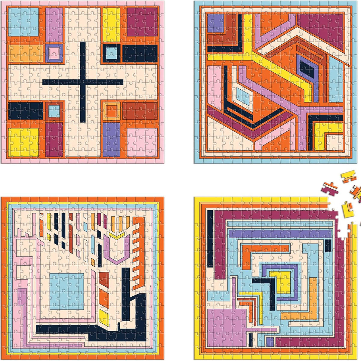 Puzzle 800 – Textile Blocks, Galison, papierniczy design