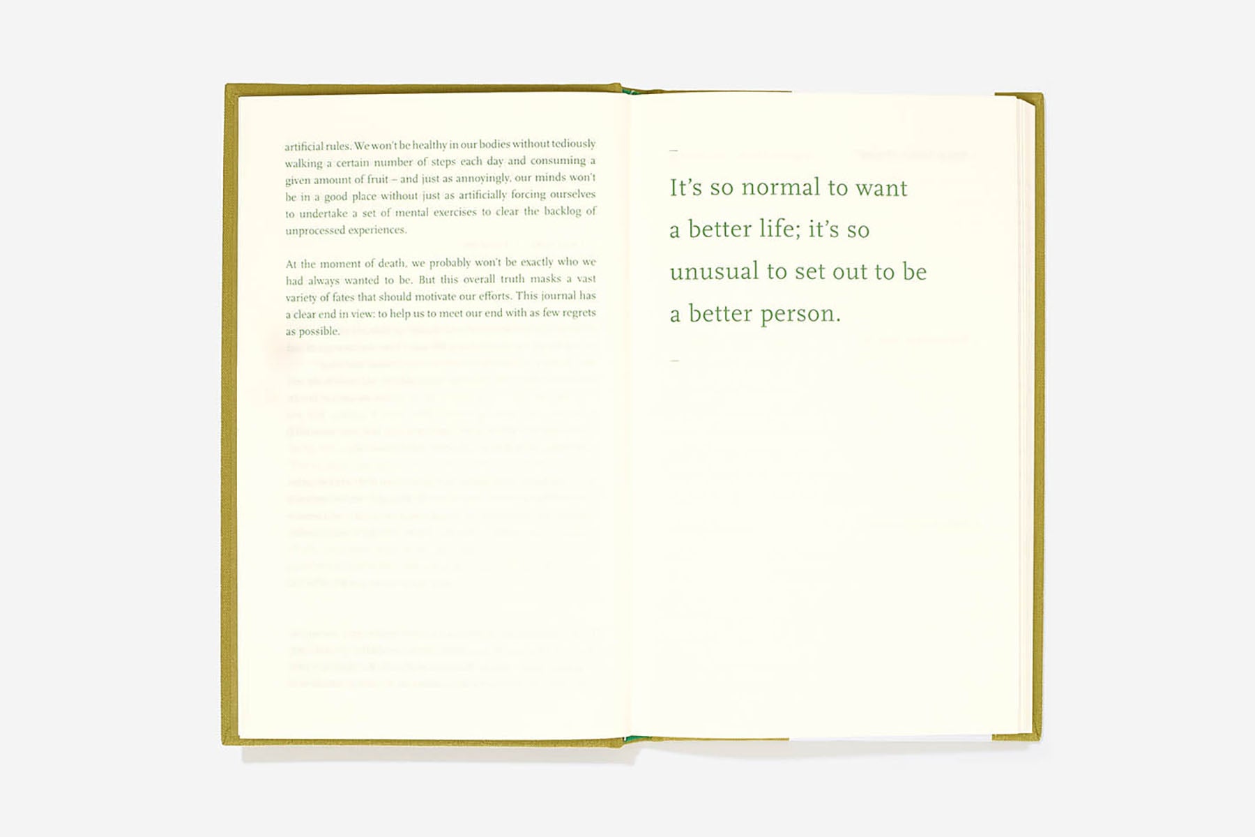 Self-ImprovementJournal, The School of life, papierniczy design
