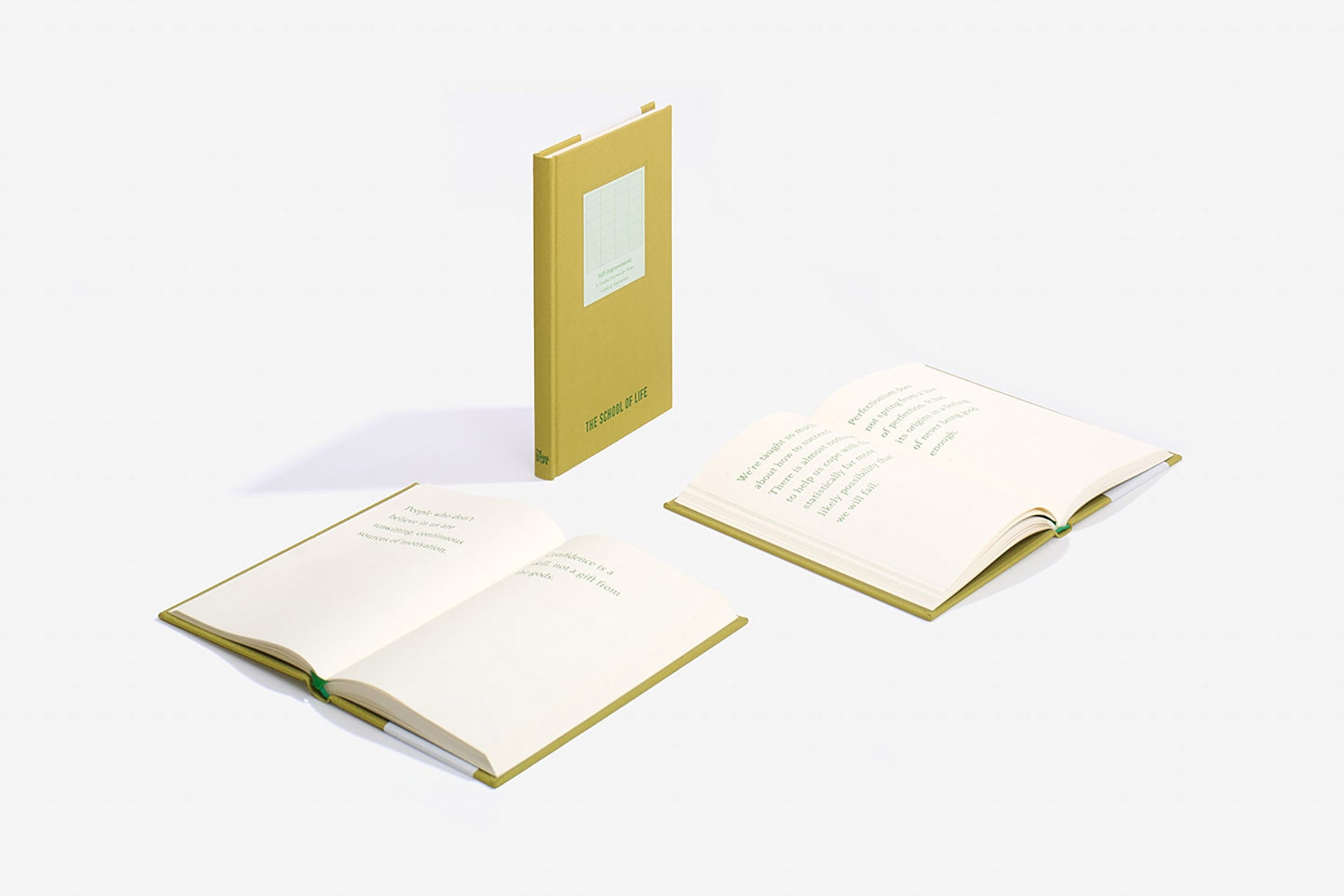 Self-ImprovementJournal, The School of life, papierniczy design