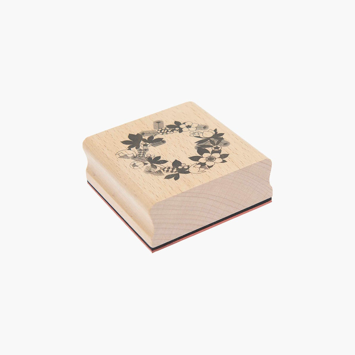 Drewniany stempel – wianek, Rico Design, papierniczy design