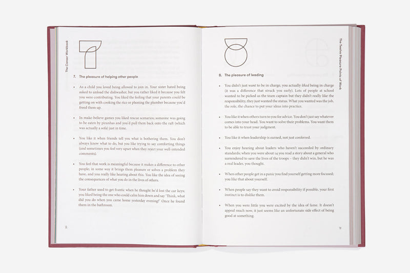 The Career Workbook, The School of life, papierniczy design, notes rozwojowy