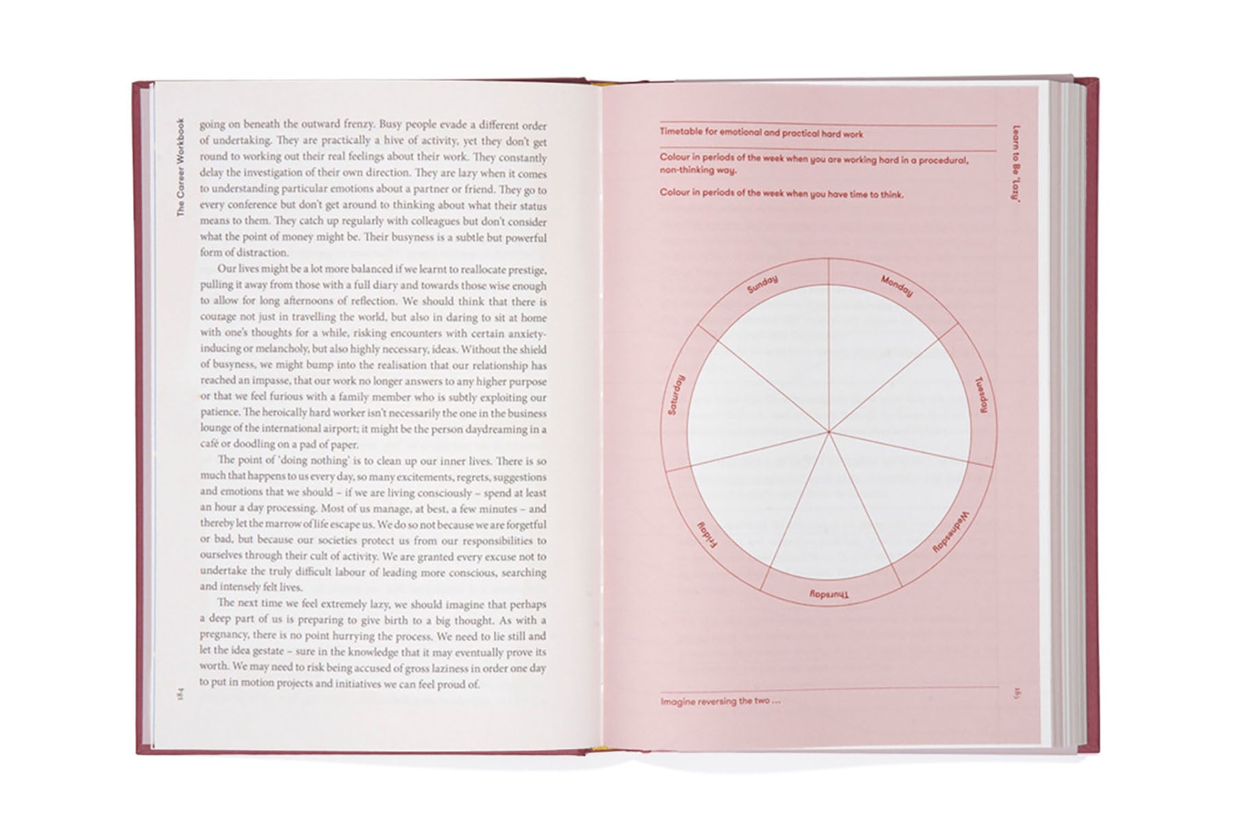 The Career Workbook, The School of life, papierniczy design, notes rozwojowy