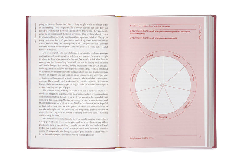 The Career Workbook, The School of life, papierniczy design, notes rozwojowy