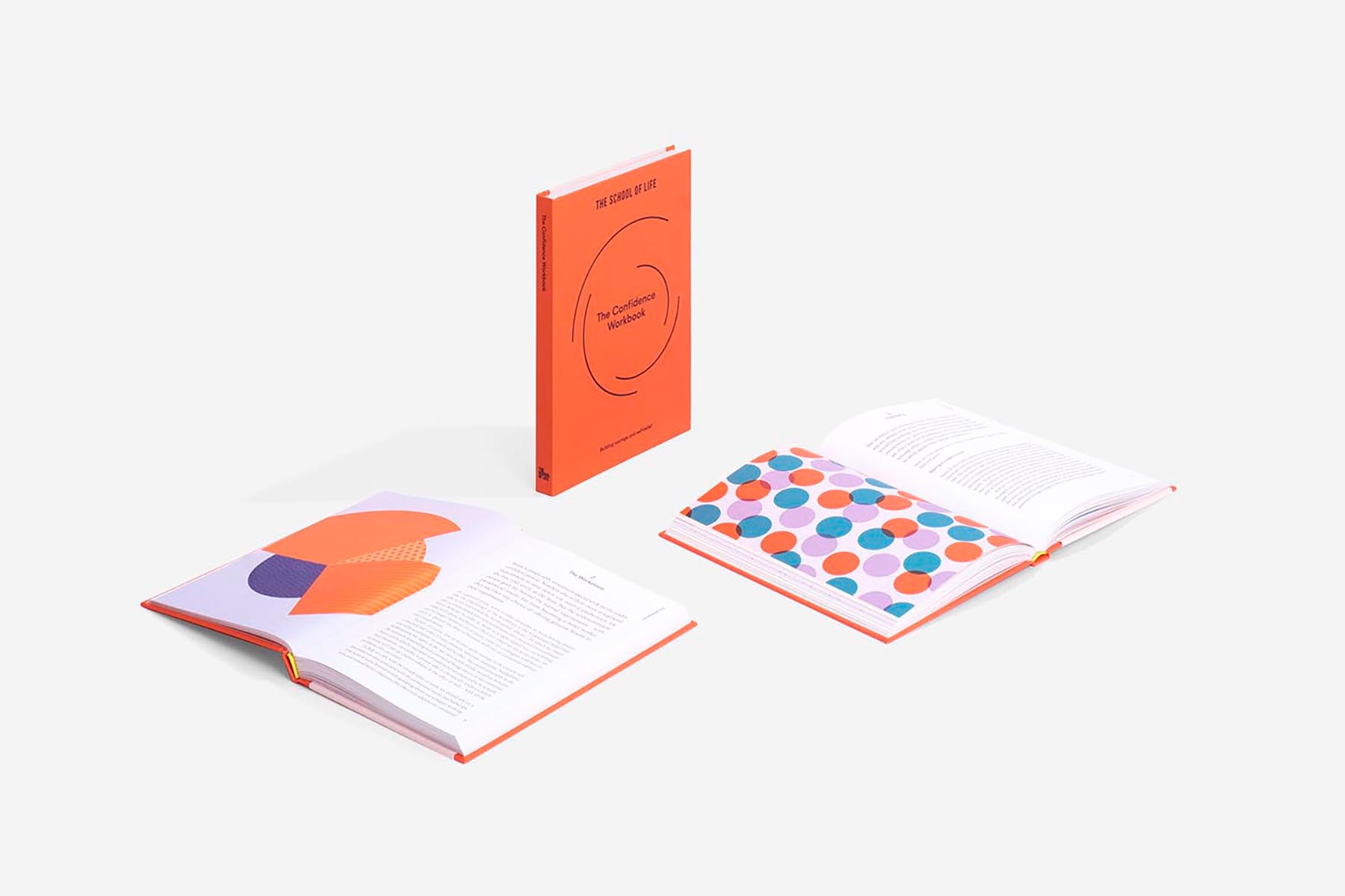 The Confidence Workbook, The School of Life, papierniczy design