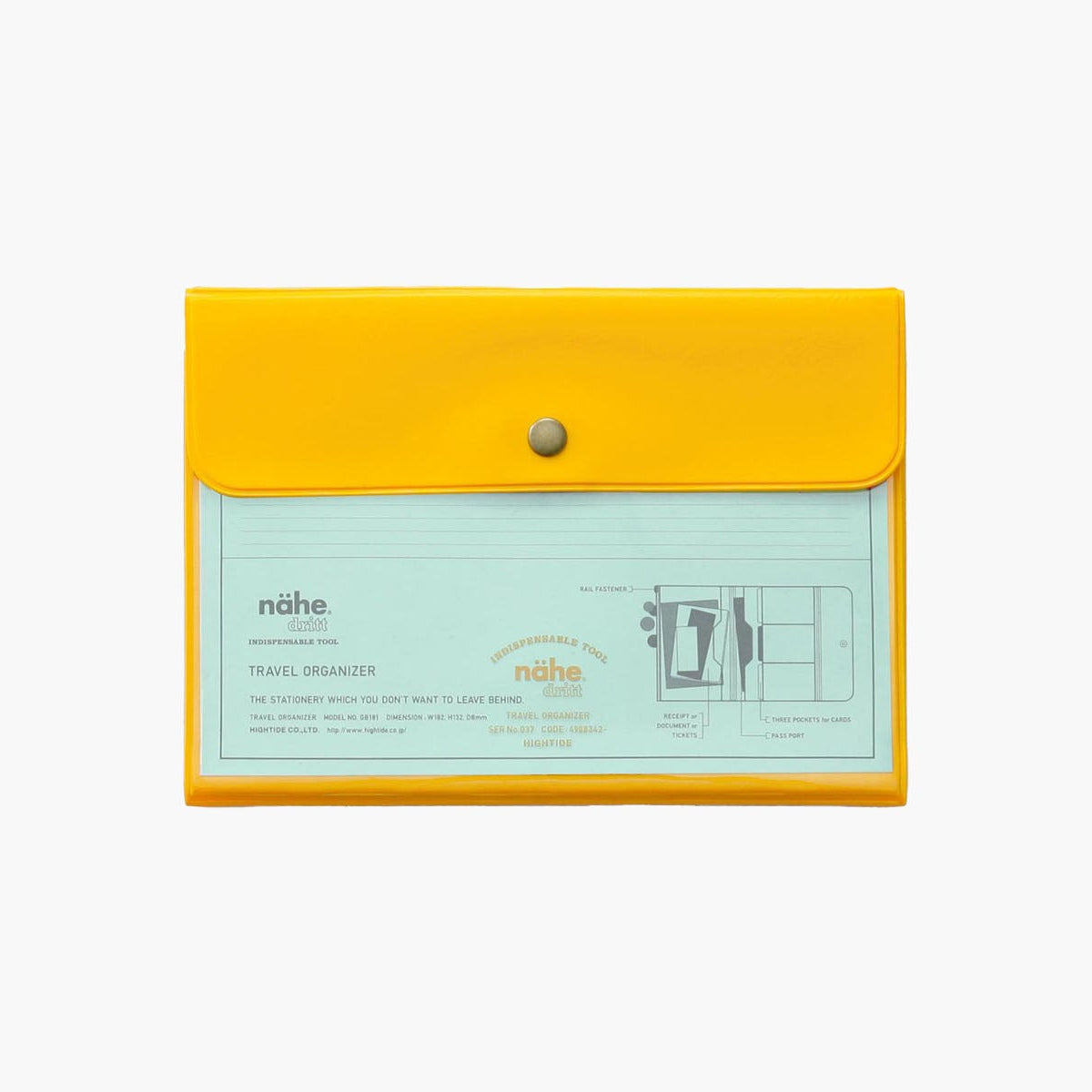 Organizer podróżny – żółty, nähe, papierniczy design