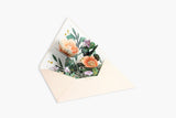 Kartka pop-up – wiosenne kwiaty w kopercie, UWP Luxe, papierniczy design