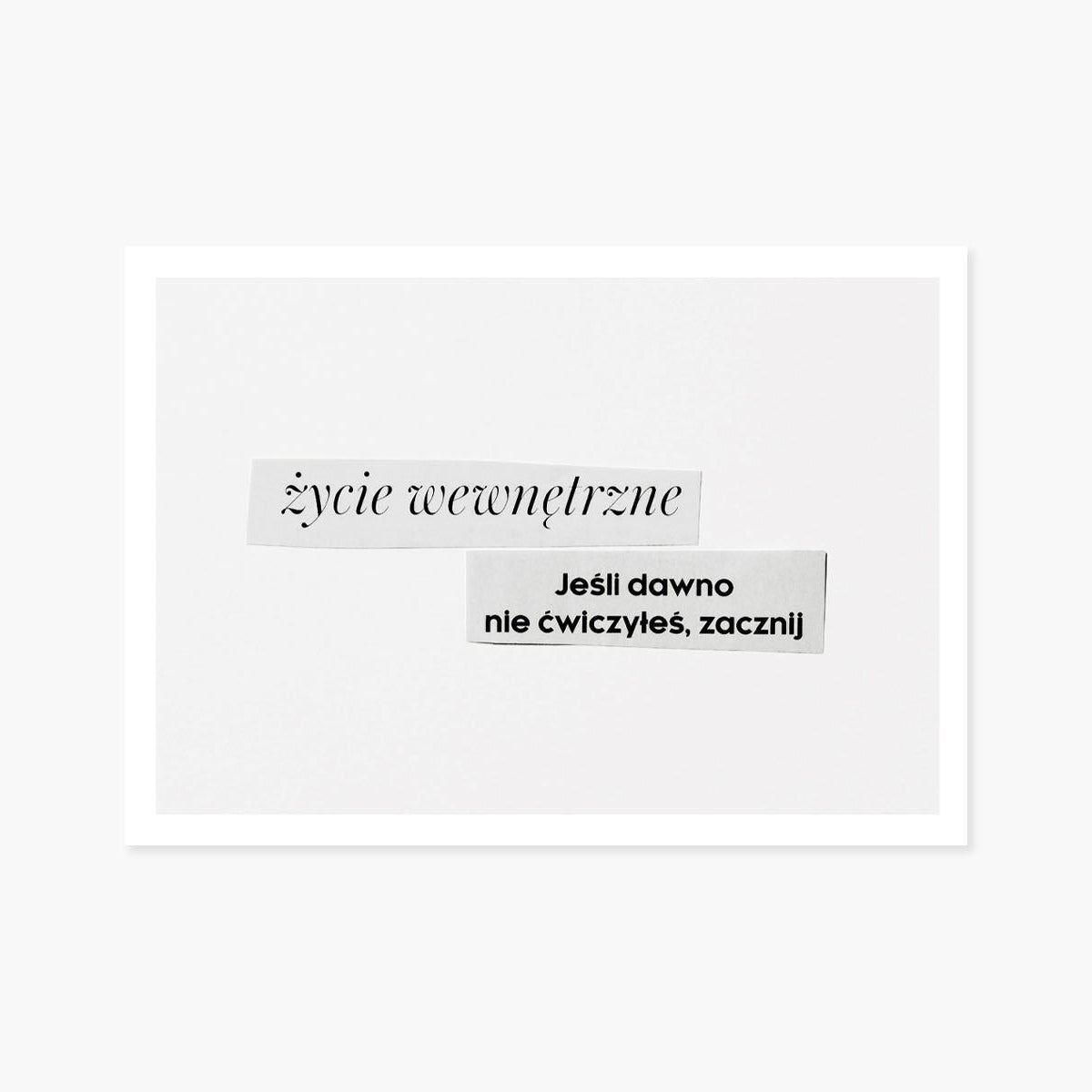 Kartka Wycinki w termosie, Wycinki w termosie, papierniczy design