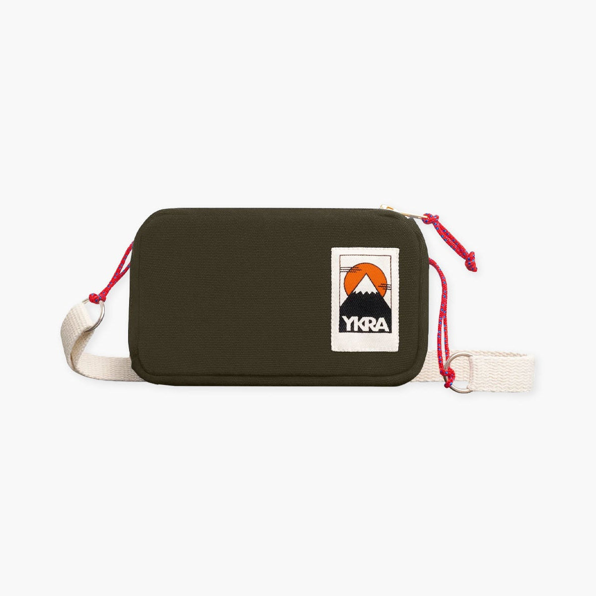 Bawełniana torebka – khaki, YKRA, Travel Case, papierniczy design
