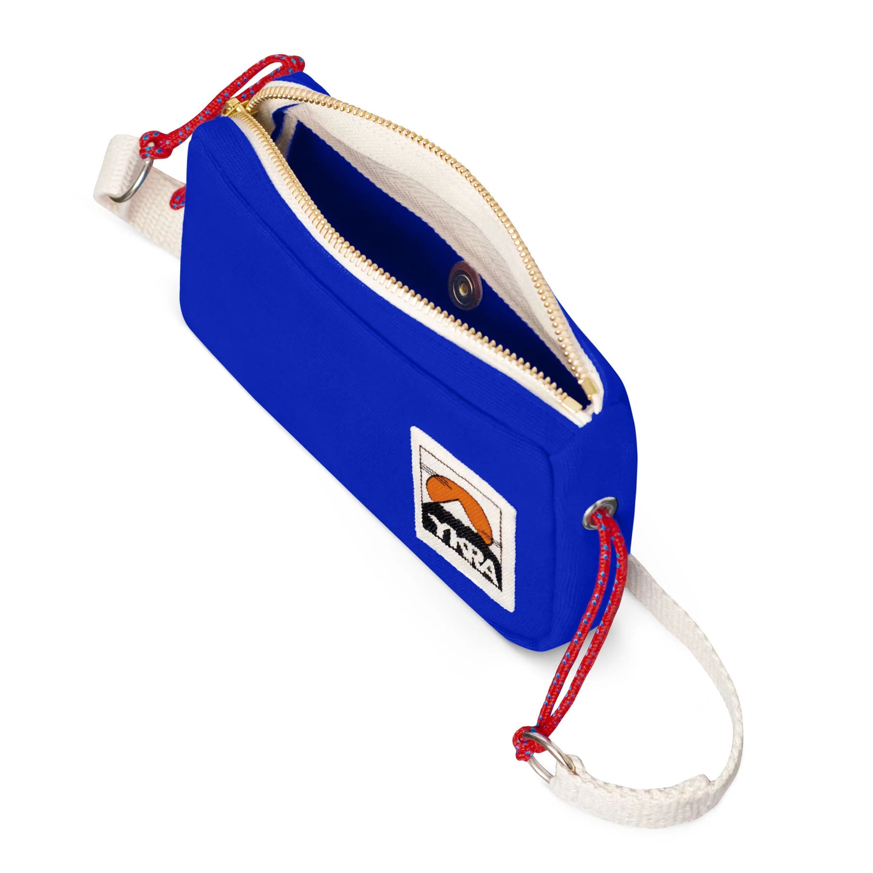 Bawełniana torebka – niebieska, YKRA, Travel Case, papierniczy design