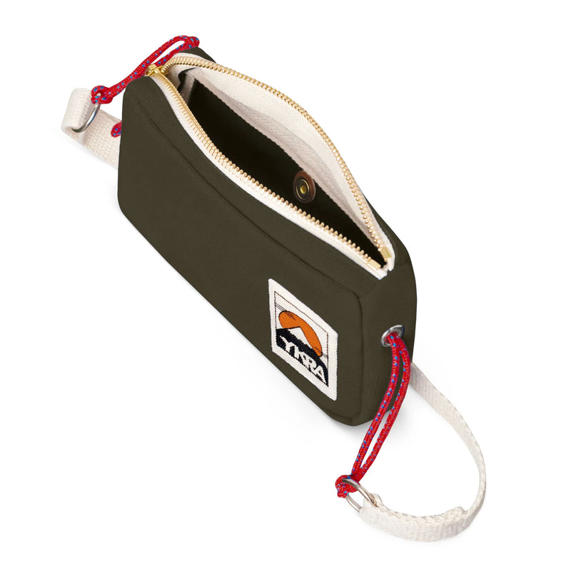 Bawełniana torebka – khaki, YKRA, Travel Case, papierniczy design