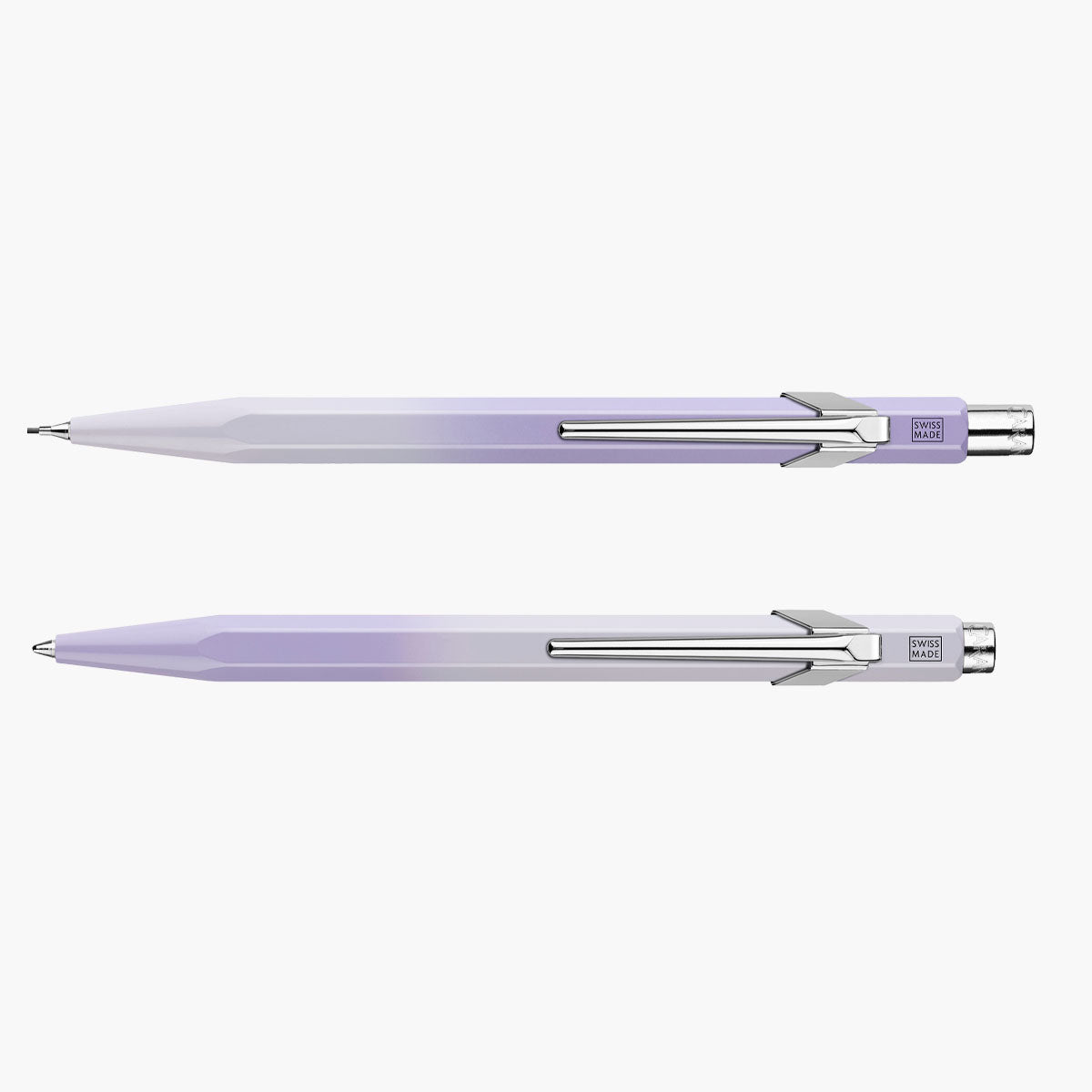 Zestaw aluminiowy długopis i ołówek mechaniczny Caran dAche – Blooming Lavender, Caran d'Ache, papierniczy design