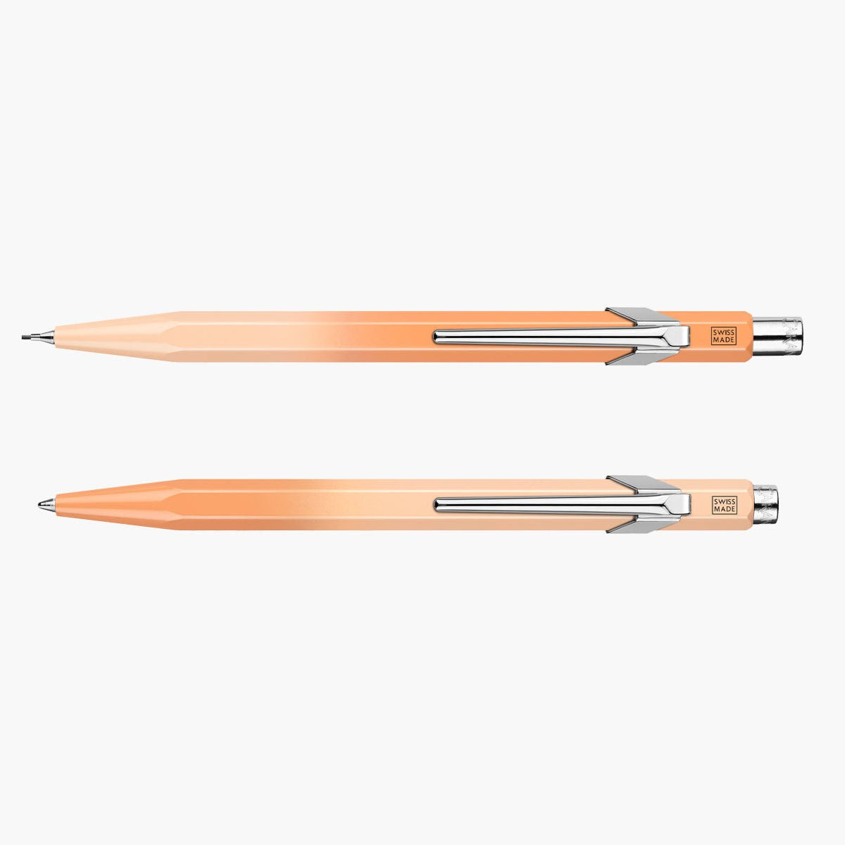 Zestaw aluminiowy długopis i ołówek mechaniczny Caran dAche – Sunset Sky, Caran d'Ache, papierniczy design