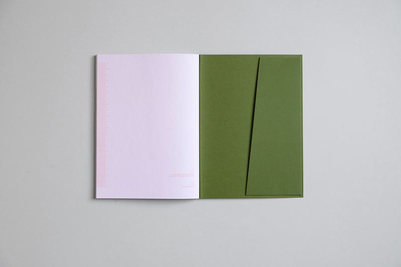 Notes Lekki zielony – linie, Papierniczeni, notes w linie,  design sklep papierniczy, domowe biuro