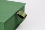 Płócienne pudełko na zdjęcia – zielone, KAIKO, domowe biuro, design artykuły biurowe