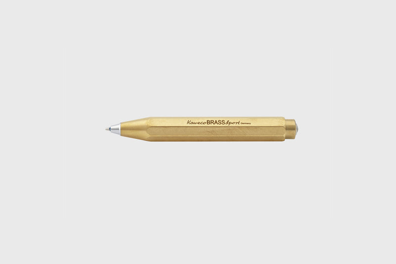 Mosiężny długopis BRASS Sport, Kaweco, design sklep papierniczy, domowe biuro